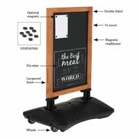 Windmaster Series Wood A - Blackboard 590mm x 780mm